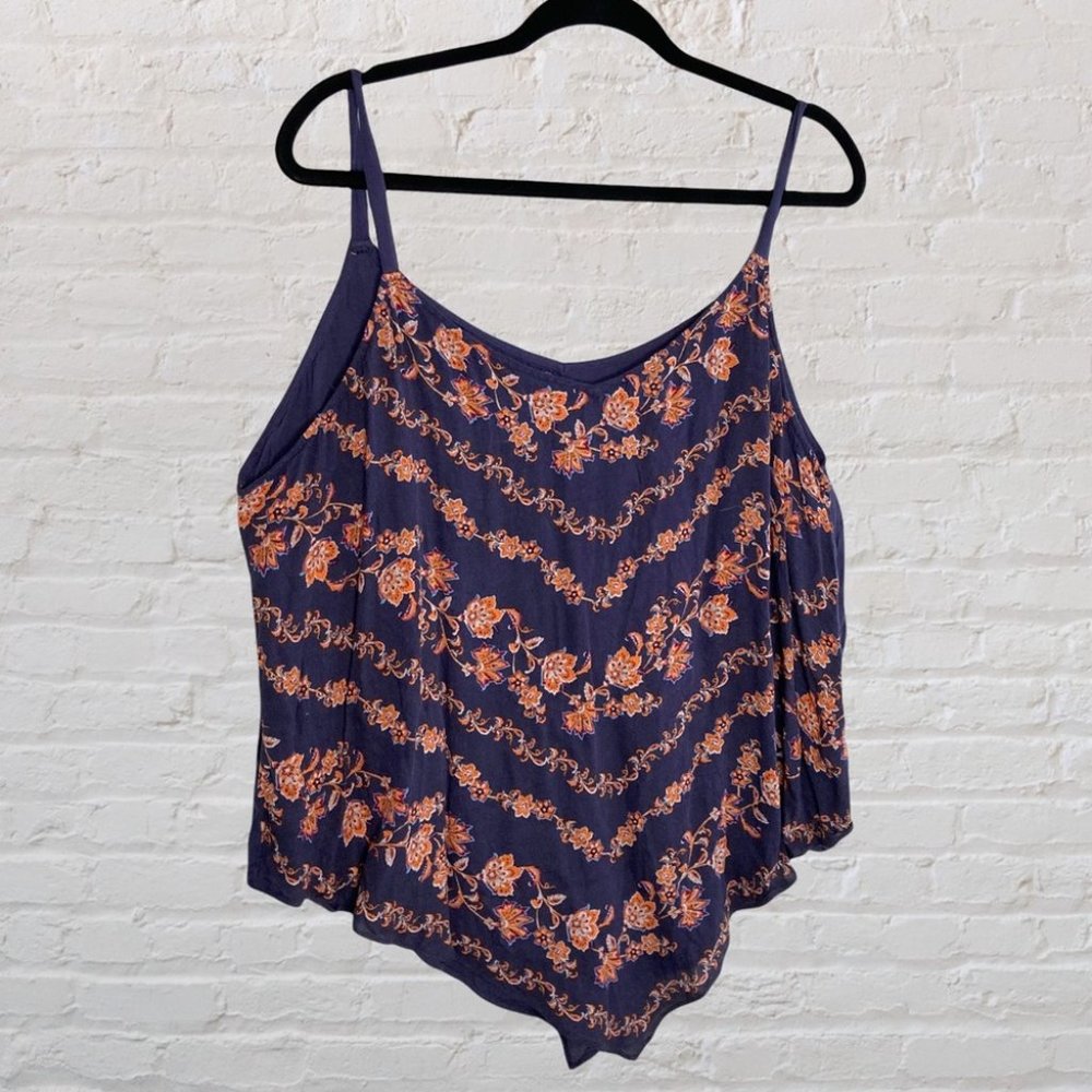 Maurices bandana hem floral tank top